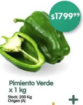 Supermercados Buenos Días Pimiento Verde x 1kg oferta