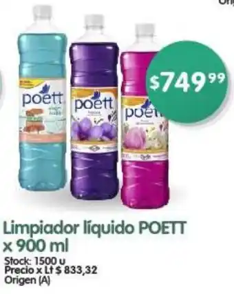 Supermercados Buenos Días Limpiador líquido POETT x 900ml oferta