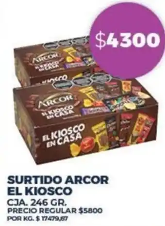 Supermercados Vea SURTIDO ARCOR EL KIOSCO CJA. 246GR oferta