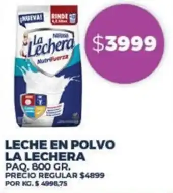 Supermercados Vea LECHE EN POLVO LA LECHERA PAQ. 800GR oferta
