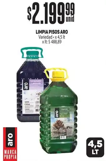 Makro LIMPIA PISOS ARO Variedad x 4,5lt oferta