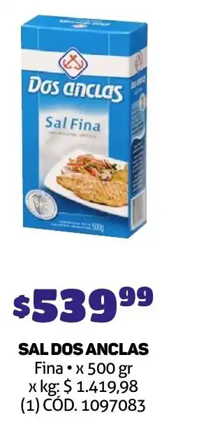 Makro SAL DOS ANCLAS Fina x 500gr oferta