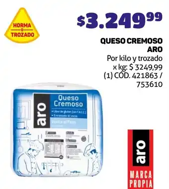 Makro QUESO CREMOSO ARO oferta