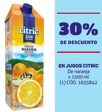 Makro EN JUGOS CITRIC De naranja x 1500ml oferta