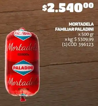 Makro MORTADELA FAMILIAR PALADINI x 500gr oferta
