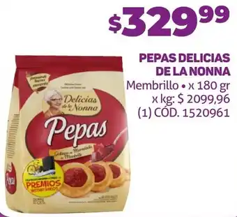 Makro PEPAS DELICIAS DE LA NONNA Membrillo x 180gr oferta