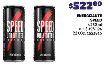 Makro ENERGIZANTE SPEED x 250ml oferta