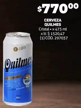 Makro CERVEZA QUILMES Cristal x 473ml oferta