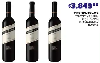 Makro VINO FOND DE CAVE Varietales x 750ml oferta