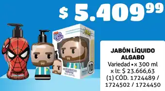 Makro JABÓN LÍQUIDO ALGABO x 300ml oferta