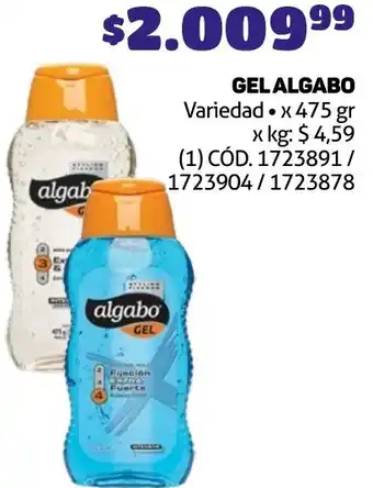 Makro GEL ALGABO Variedad x 475gr oferta