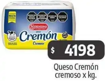 Autoservicio Capo Queso Cremón cremoso x kg oferta