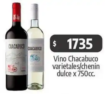 Vino Chacabuco varietales/chenin dulce x 750cc
