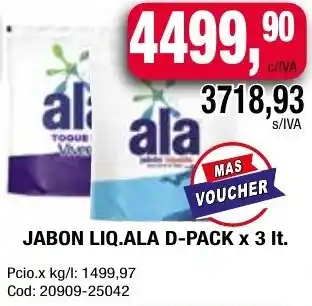 Maxiconsumo JABON LIQ.ALA D-PACK x 3It oferta