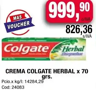 Maxiconsumo CREMA COLGATE HERBAL x 70gr oferta
