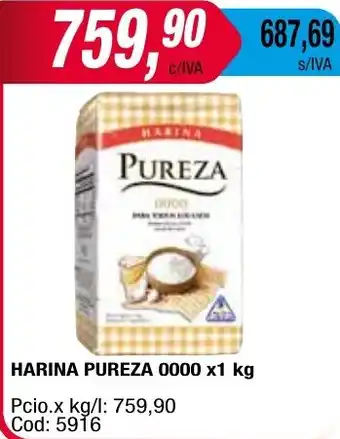Maxiconsumo HARINA PUREZA 0000 x1kg oferta