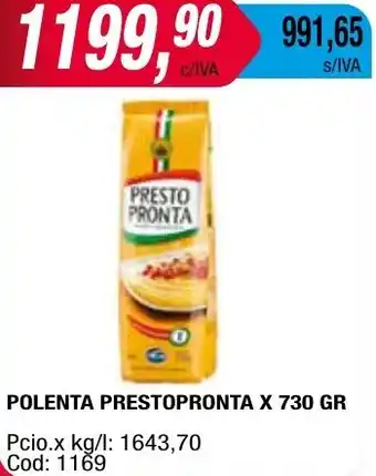 Maxiconsumo POLENTA PRESTOPRONTA X 730GR oferta