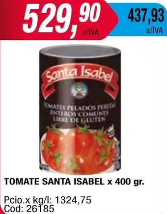 Maxiconsumo TOMATE SANTA ISABEL x 400gr oferta