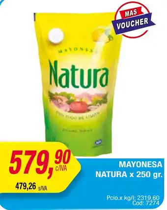 Maxiconsumo MAYONESA NATURA x 250gr oferta