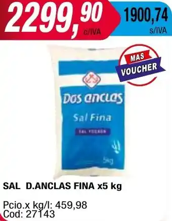 Maxiconsumo SAL D.ANCLAS FINA x 5kg oferta
