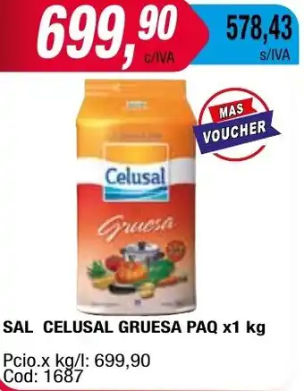 Maxiconsumo SAL CELUSAL GRUESA PAQ x1kg oferta