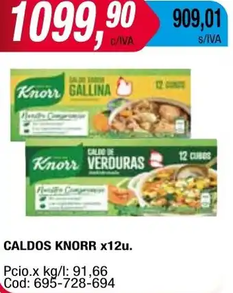 Maxiconsumo CALDOS KNORR x 12u oferta