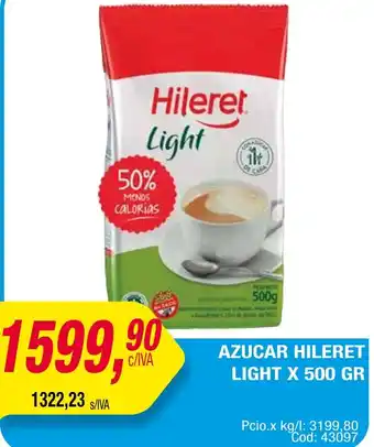 Maxiconsumo AZUCAR HILERET LIGHT x 500gr oferta