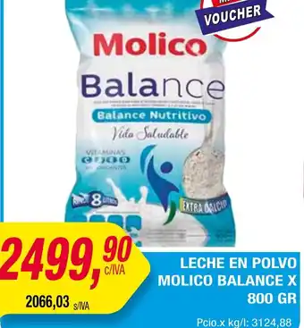 Maxiconsumo LECHE EN POLVO MOLICO BALANCE x 800gr oferta