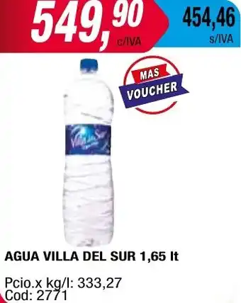 Maxiconsumo AGUA VILLA DEL SUR 1,65It oferta
