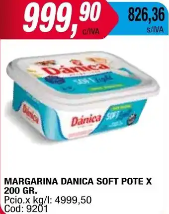 Maxiconsumo MARGARINA DANICA SOFT POTE X 200GR oferta
