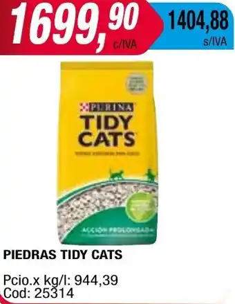 Maxiconsumo PIEDRAS TIDY CATS oferta