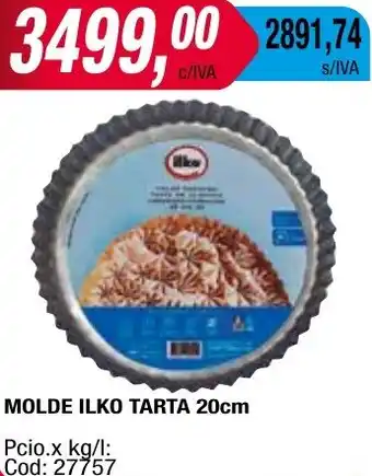 Maxiconsumo MOLDE ILKO TARTA 20cm oferta