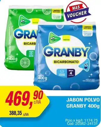 Maxiconsumo JABON POLVO GRANBY 400g oferta