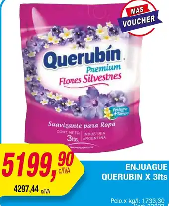 Maxiconsumo ENJUAGUE QUERUBIN X 3lt oferta