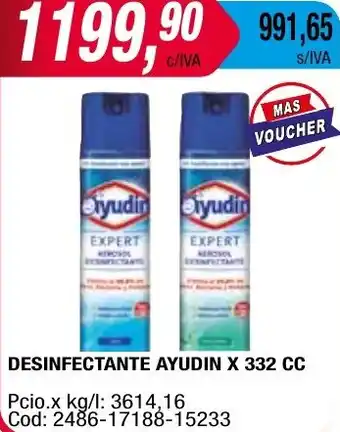Maxiconsumo DESINFECTANTE AYUDIN X 332CC oferta