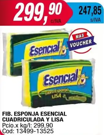 Maxiconsumo FIB. ESPONJA ESENCIAL CUADRICULADA Y LISA oferta
