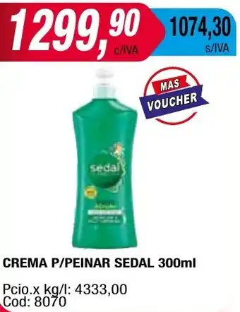 Maxiconsumo CREMA P/PEINAR SEDAL 300ml oferta