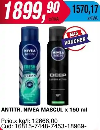 Maxiconsumo ANTITR. NIVEA MASCUL x 150ml oferta
