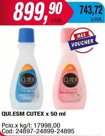 Maxiconsumo QUI.ESM CUTEX x 50ml oferta