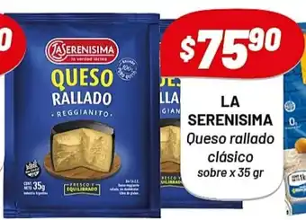 Almacor La Serenisima Queso rallado clásico sobre x 35 gr oferta