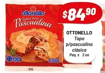 Almacor Ottonello Tapa p/pascualina clásica Paq. x 2 un. oferta