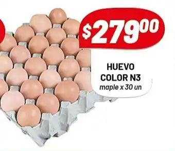 Almacor Huevo Color N3 maple x 30 un oferta