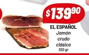 Almacor El Español Jamón crudo clásico 100gr oferta