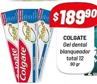 Almacor Colgate Gel dental blanqueador total 12 90 gr oferta