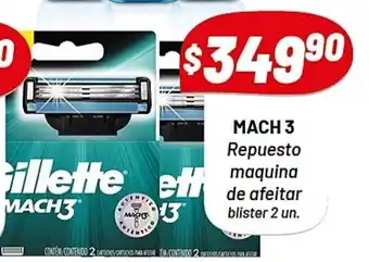 Almacor Mach 3 Repuesto maquina de afeitar blister 2 un. oferta