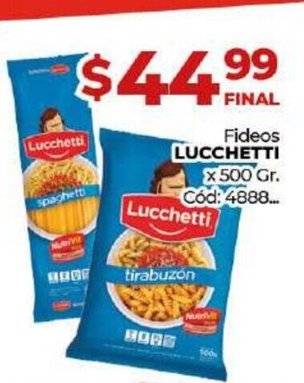 Diarco Lucchetti Fideos x 500gr. oferta