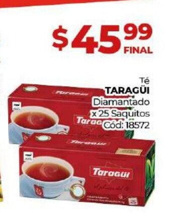 Diarco Té Taragúi Diamantado x 25 Saquitos oferta