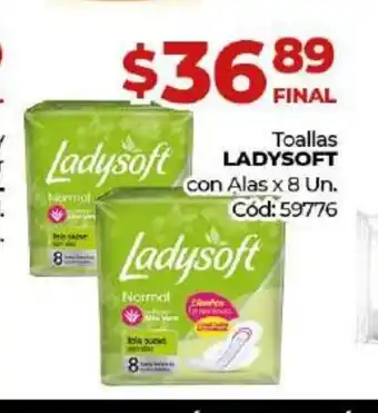 Diarco Ladysoft Toallas con Alas x 8 Un. oferta