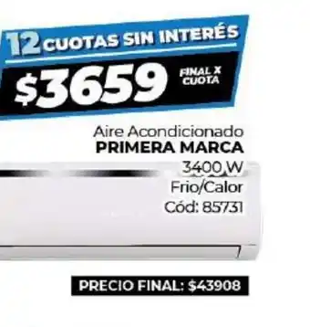 Diarco Primera Marca Aire Acondicionado 3400 W Frio/Calor oferta