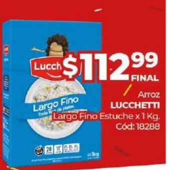 Diarco Lucchetti Arroz Largo Fino Estuche x 1 kg oferta
